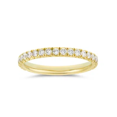 Dinny Hall Women's Yellow / White Ella Diamond Three Quarter  Eternity Ring In Gold