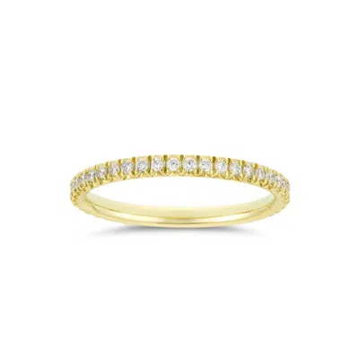 Dinny Hall Women's Yellow / White Ella Diamond Three Quarter Eternity Ring In Gold
