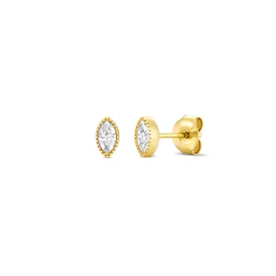 Dinny Hall Women's Yellow / White Marquise Lab-grown Diamond Stud Earrings In Multi