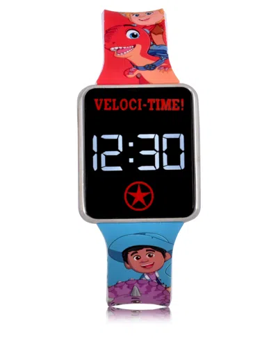 Dino Ranch Kids' Unisex Red Silicone Strap Led Touchscreen Watch