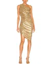 Dino Tabucci Mini Dress In Gold