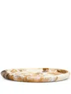 Dinosaur Designs Abstract-print Resin Tray In Neutrals