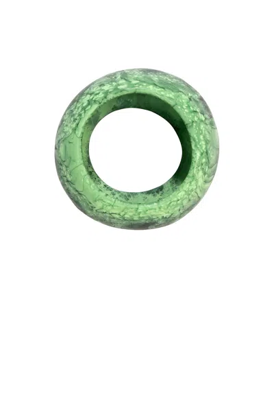 Dinosaur Designs Boulder Bangle Bracelet In Moss