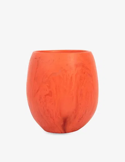Dinosaur Designs Coral Flamingo Rock Resin Cup And Saucer 9.5cm