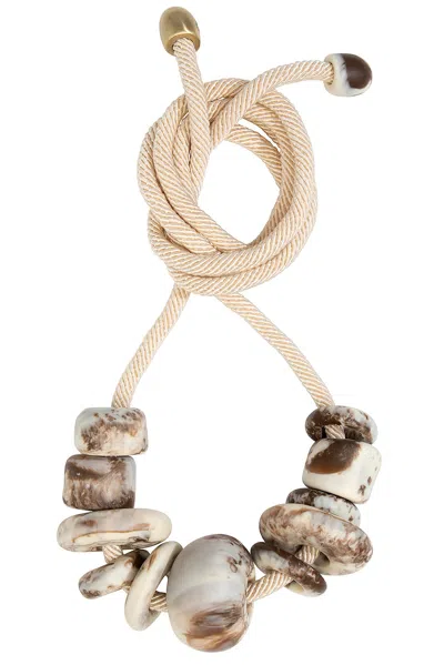 Dinosaur Designs Drift Choker Necklace In Cappuccino