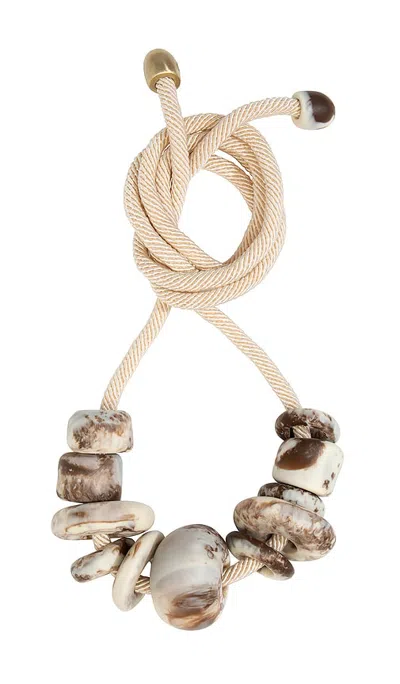 Dinosaur Designs Drift Choker Necklace In Cappuccino