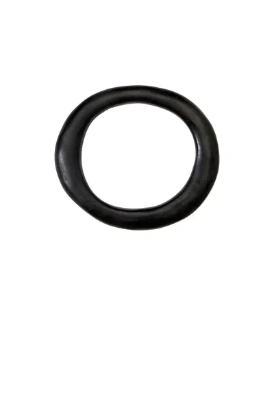 Dinosaur Designs Drift Wishbone Bangle Bracelet In Black