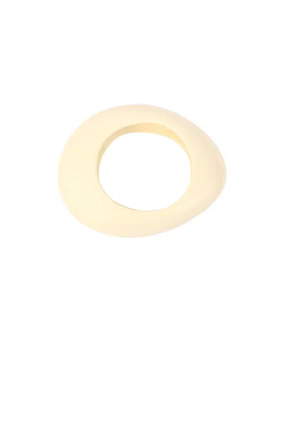 Dinosaur Designs Large Rock Bangle In Cream