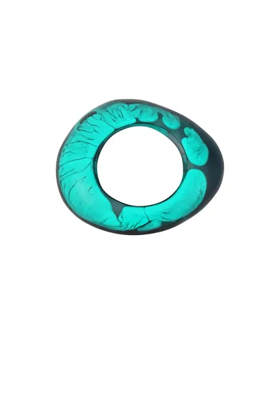 Dinosaur Designs Large Rock Bangle In Swirl Mineral