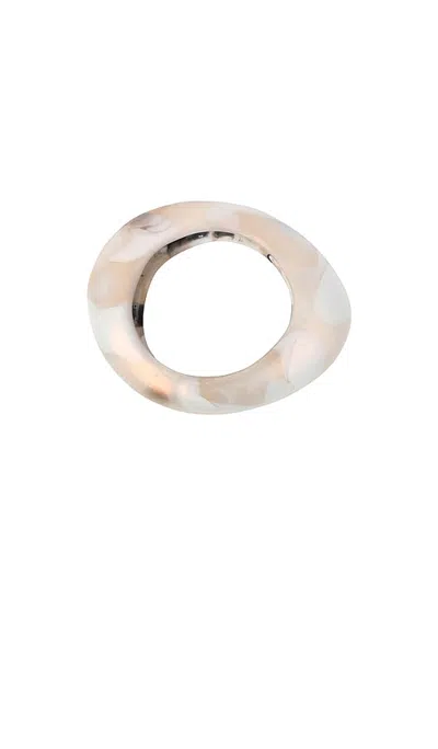 Dinosaur Designs Medium Rock Bangle Bracelet In Sandy Pearl