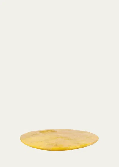 Dinosaur Designs Moon Cheese Platter In Yellow