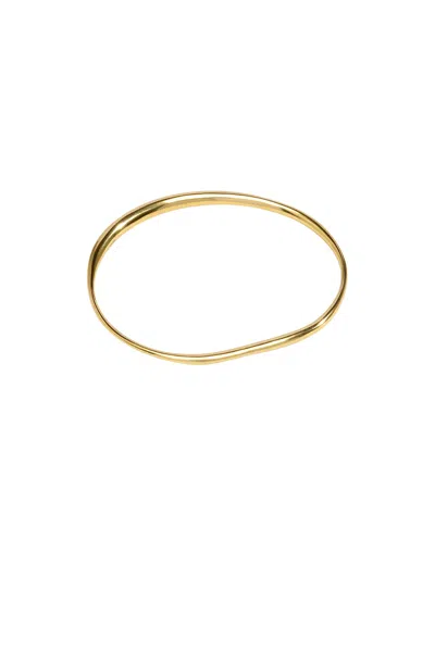 Dinosaur Designs Pebble Bangle Bracelet In Nano-coated Brass