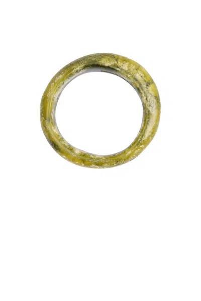 Dinosaur Designs Small Organic Bangle Bracelet In Malachite
