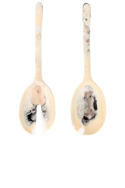 Dinosaur Designs Stone Long Servers In Sandy Pearl