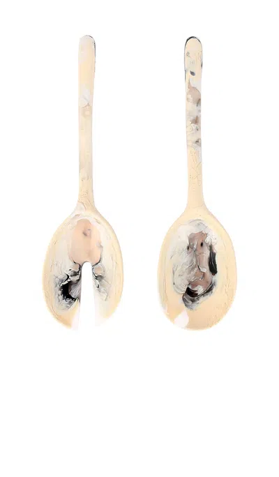 Dinosaur Designs Stone Long Servers In Sandy Pearl