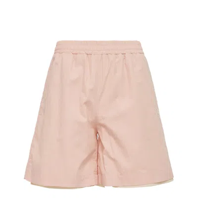 Diomene Aster Micro Embroidered Drawstring Shorts In Pink