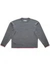 Diomene Contrasting-trim Sweater In Grey