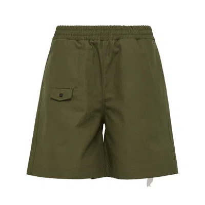 Diomene Daisy Shorts With Small Pockets In Green