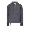 Diomene Drawstring Pocket Sweatshirt In Blue