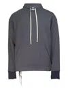 Diomene Drawstring Pocket Sweatshirt In Gray