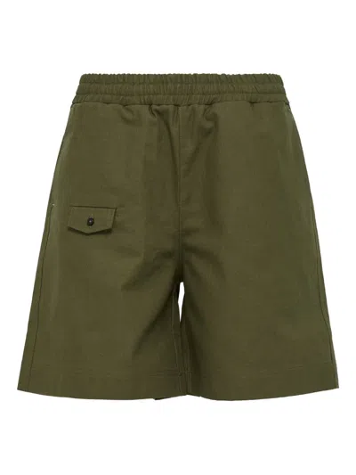 Diomene Elastic-waistband Shorts In Green