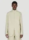 Diomene High-neck Embroidered Jacket In Beige