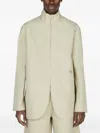 Diomene High-neck Embroidered Jacket In Neutral