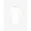 Diomene Mens Snow White Micro-embroidered Crewneck Cotton-jersey T-shirt