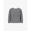 Diomene Mens Coal Smoke Rolling Raglan-sleeves Wool Jumper In Gray