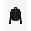 Diomene Mens Meteorite Relaxed-fit Crewneck Wool Jacket In Black