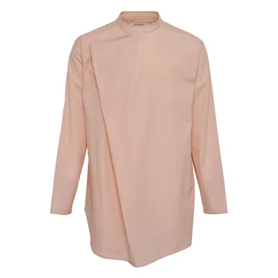 Diomene Orange Blossom Foled Collar Shirt In Pink