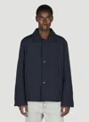 Diomene Button-fastening Padded Jacket In Dark Blue