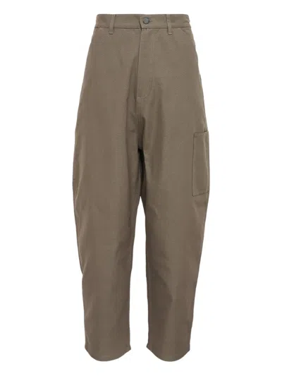 Diomene Patch Pocket Trousers In Brown