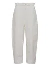 Diomene Pocket-detail Regular Trousers In White