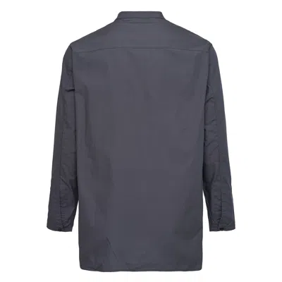 Diomene Snowdrop Micro Embroidered Shirt In Gray