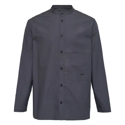 Diomene Snowdrop Micro Embroidered Shirt In Gray
