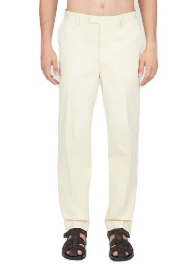 Diomene Twill Pants In Yellow