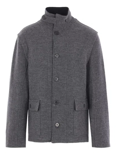 DIOMENE VIRGIN-WOOL HIGH-NECK JACKET