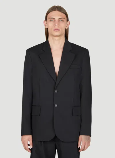 Diomene Wool Suit Blazer In Black