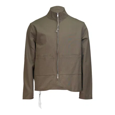 Diomene Zip-up Shirt Jacket In Gray
