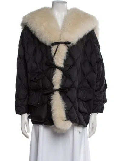 Pre-owned Diomi Down Coat In Black