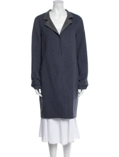 Pre-owned Diomi Wool Coat In Blue