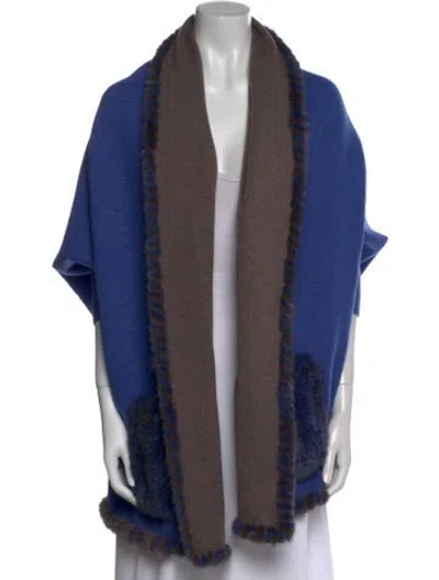 Pre-owned Diomi Wool Printed Sweater W/ Tags In Blue