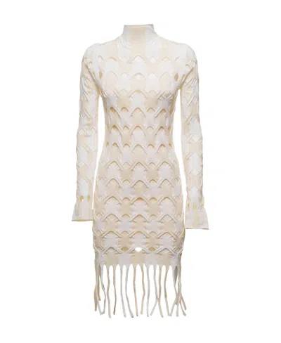 Dion Lee 2-tone Cable Mini Dress In Nude