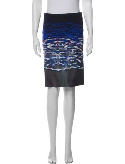 Pre-owned Dion Lee 2010's Mini Skirt In Blue