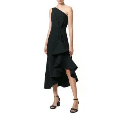 Pre-owned Dion Lee Artillery Drape Dress In Black