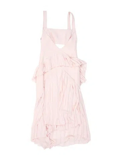 Pre-owned Dion Lee Asymmetrical Mini Dress In Pink