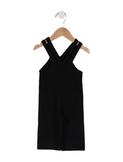 Pre-owned Dion Lee Asymmetrical Romper In Black