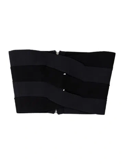 Pre-owned Dion Lee Asymmetrical Sleeveless Crop Top In Blue