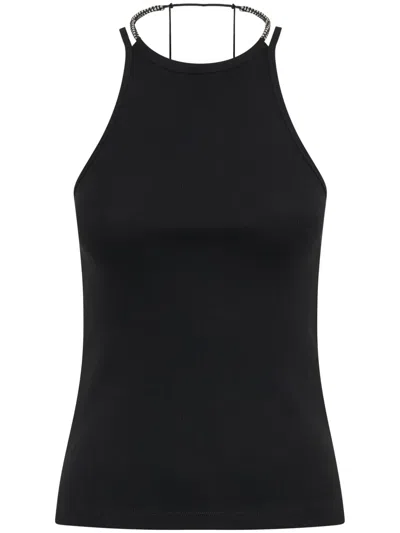 Dion Lee Barball Organic-cotton Tank Top In Black